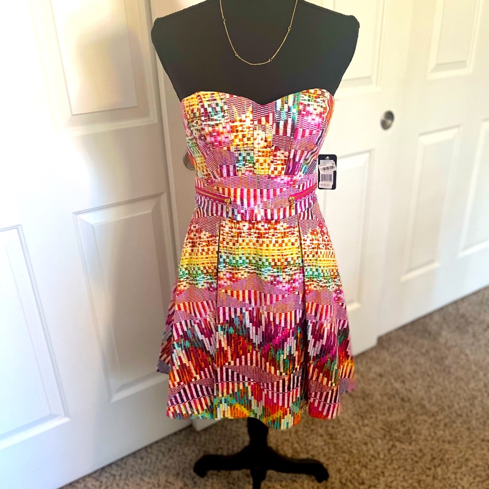 GUESS — Midi, Multi-colored Dress